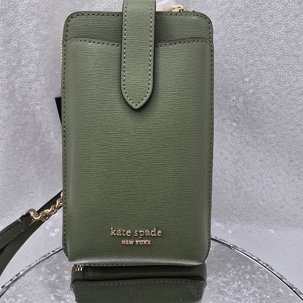 Kate Spade New York Leather Morgan North South Phone Crossbody - Picture 2 of 13